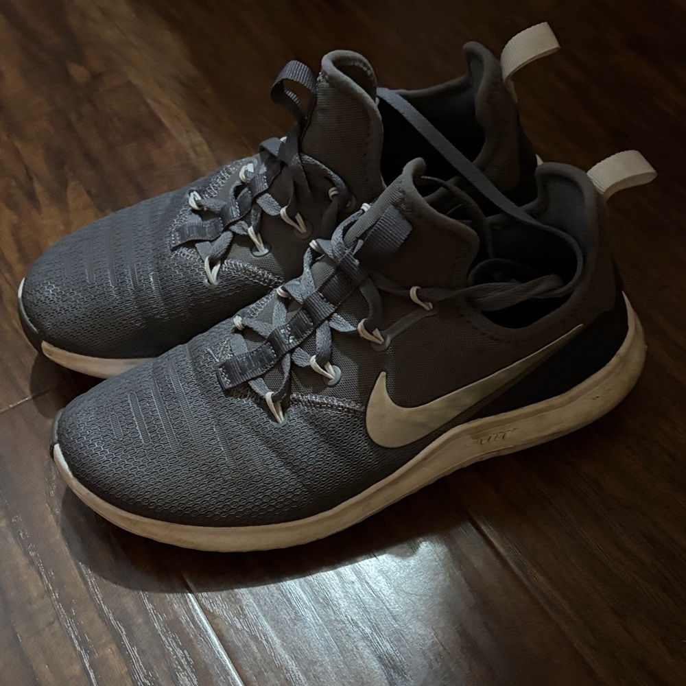 Nike Women’s Dark Gray and White Training Sneakers